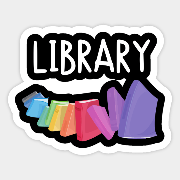 Library Book Smile Sticker by FunnyStylesShop